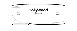 Hollywood fibreglass pool